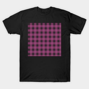 Leila Gingham by Suzy Hager      Leila Collection   Shades of Violet T-Shirt